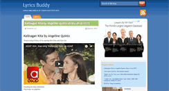 Desktop Screenshot of lyrics-buddy.com